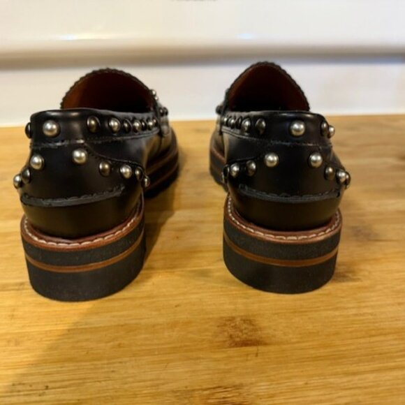 COACH Lenox Studded Leather Platform Loafers - Picture 10 of 16